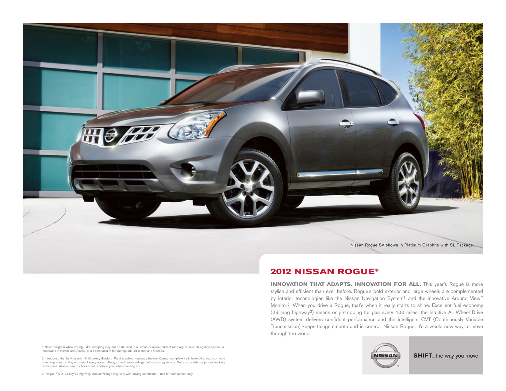 2012 Nissan Rogue Brochure Page 2